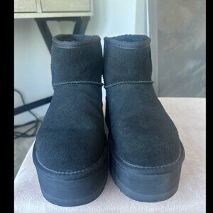 UGG Classic Ultra Mini Platform Boots Black Women’s Size 6
